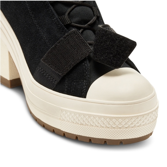 Converse Women's Chuck Taylor High Top Leather Platform Color Block Boots - Picture 4 of 13